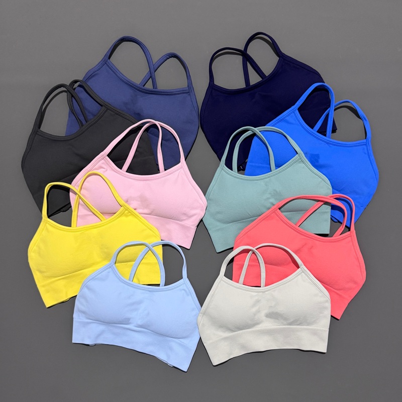 Crossfit Yoga - Histello Backless Sports Bra Women Seamless