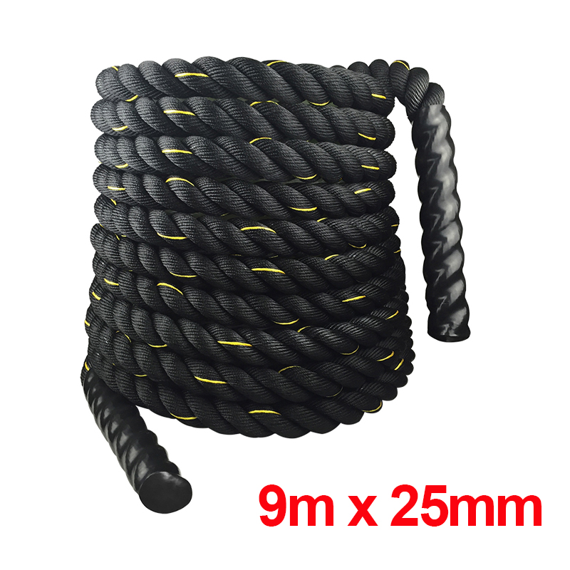 9M/12M/15M Fitness Battle Rope - đánh giá và giá Crossfit No Equipment